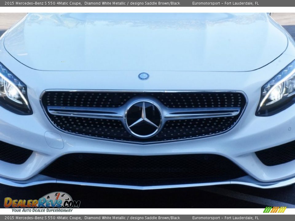 2015 Mercedes-Benz S 550 4Matic Coupe Diamond White Metallic / designo Saddle Brown/Black Photo #8