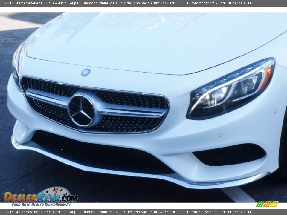 2015 Mercedes-Benz S 550 4Matic Coupe Diamond White Metallic / designo Saddle Brown/Black Photo #11