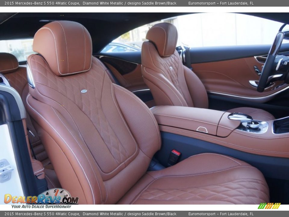designo Saddle Brown/Black Interior - 2015 Mercedes-Benz S 550 4Matic Coupe Photo #41