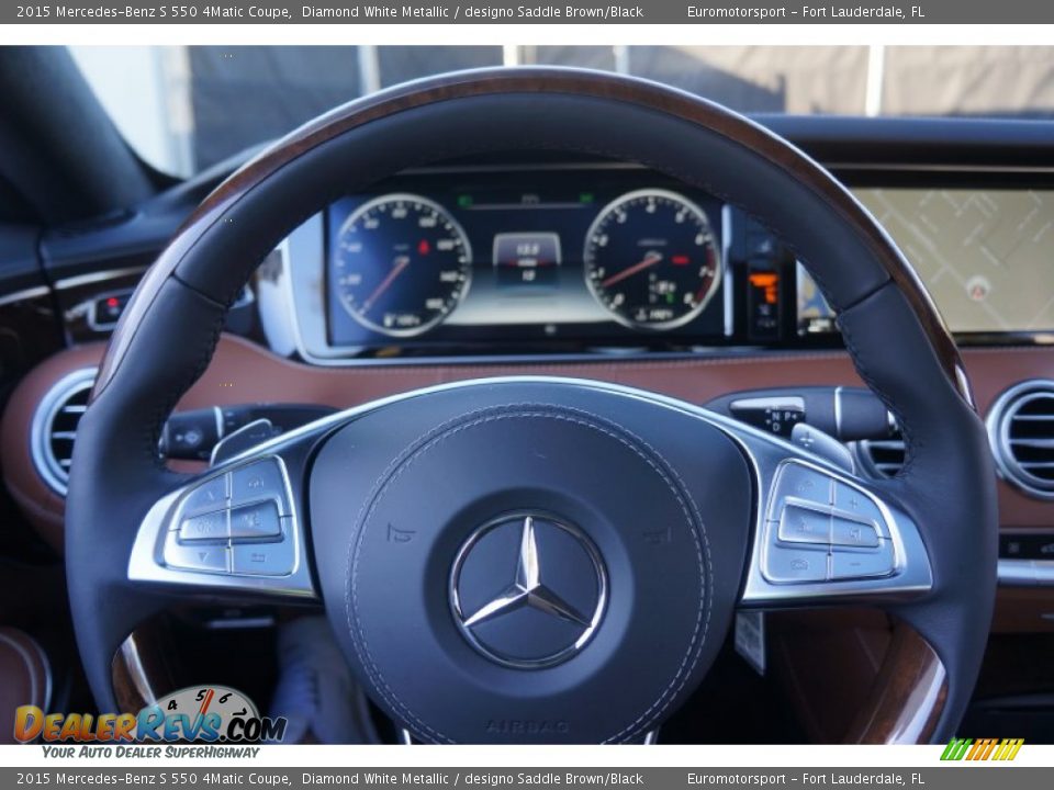 2015 Mercedes-Benz S 550 4Matic Coupe Steering Wheel Photo #55