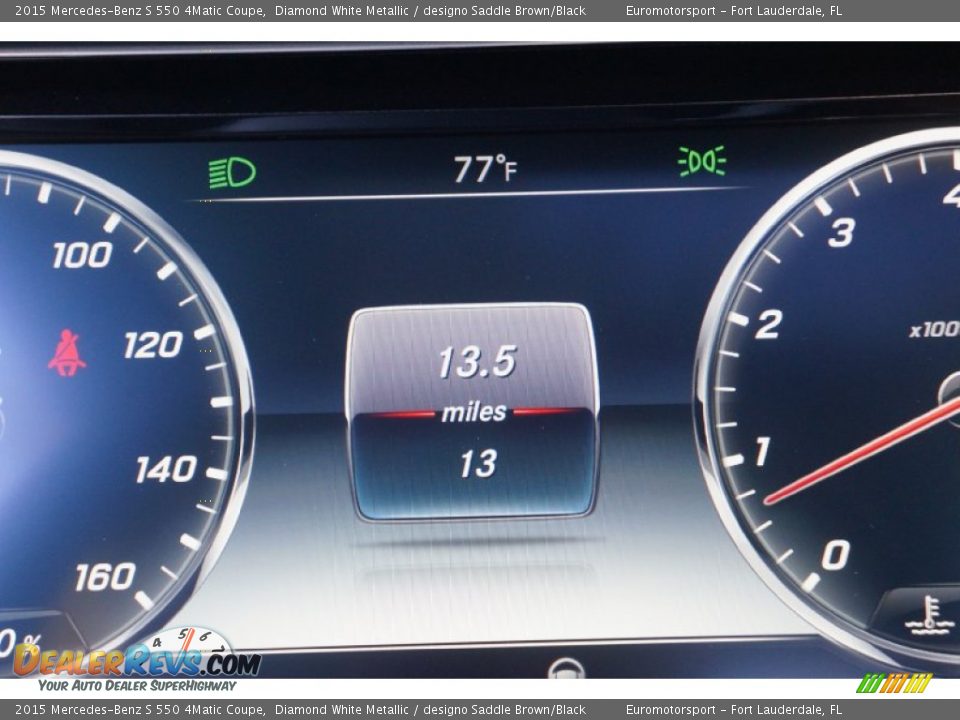 2015 Mercedes-Benz S 550 4Matic Coupe Gauges Photo #57