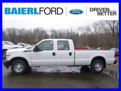 Oxford White Ford F250 Super Duty XL Crew Cab.  Click to enlarge.