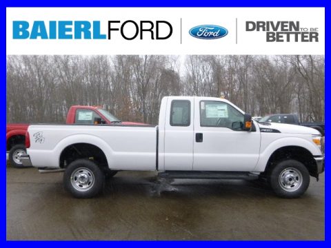Oxford White Ford F350 Super Duty XL Super Cab 4x4.  Click to enlarge.