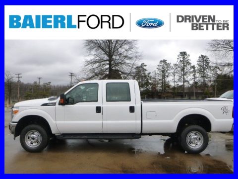 Oxford White Ford F250 Super Duty XL Crew Cab 4x4.  Click to enlarge.