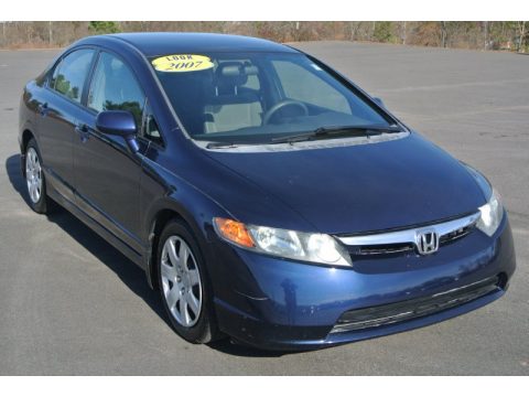 Royal Blue Pearl Honda Civic LX Sedan.  Click to enlarge.