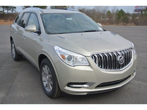 Champagne Silver Metallic Buick Enclave Leather.  Click to enlarge.