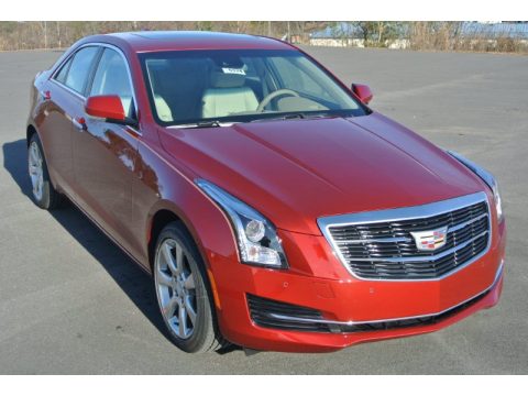 Red Obsession Tintcoat Cadillac ATS 2.5 Luxury Sedan.  Click to enlarge.