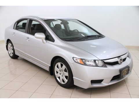 Alabaster Silver Metallic Honda Civic LX Sedan.  Click to enlarge.