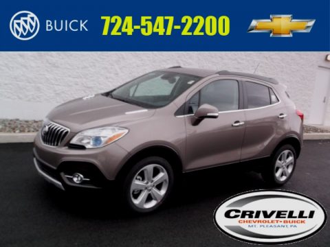 Cocoa Silver Metallic Buick Encore Leather AWD.  Click to enlarge.
