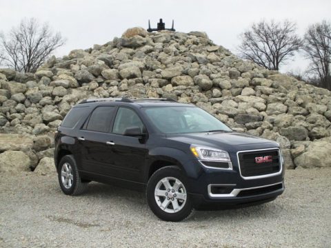 Dark Sapphire Blue Metallic GMC Acadia SLE.  Click to enlarge.