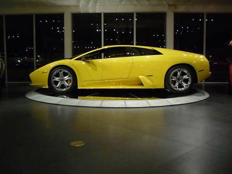 Yellow Lamborghini Murcielago Coupe.  Click to enlarge.