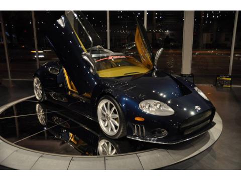 Dark Blue Metallic Spyker C8 Laviolette SWB.  Click to enlarge.