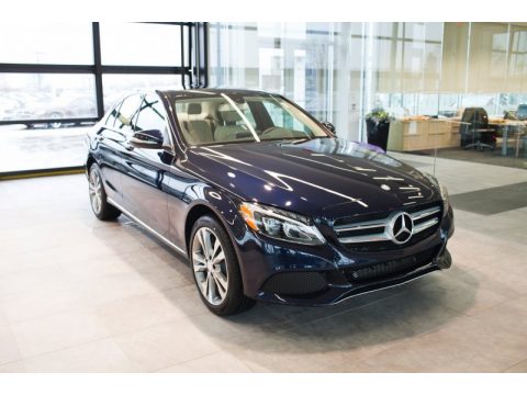 Lunar Blue Metallic Mercedes-Benz C 300 4Matic.  Click to enlarge.