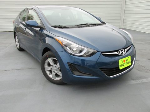 Windy Sea Blue Hyundai Elantra SE Sedan.  Click to enlarge.