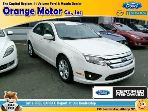 White Platinum Tri-Coat Ford Fusion SE.  Click to enlarge.