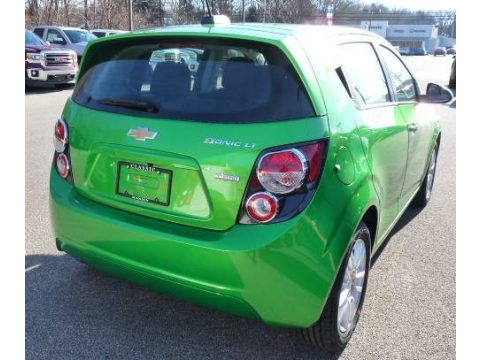Dragon Green Metallic Chevrolet Sonic LT Hatchback. Click to enlarge. Dragon Green Metallic Chevrolet Sonic LT Hatchback. Click to enlarge.