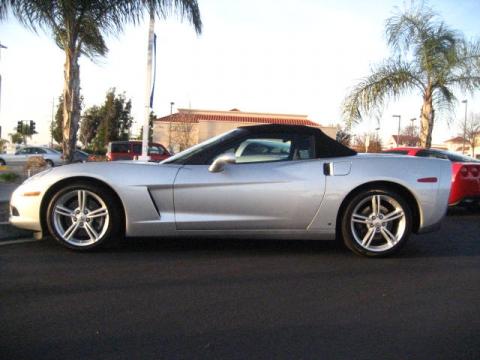 Blade Silver Metallic Chevrolet Corvette Convertible.  Click to enlarge.