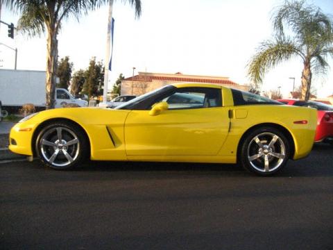 Velocity Yellow Chevrolet Corvette Coupe.  Click to enlarge.