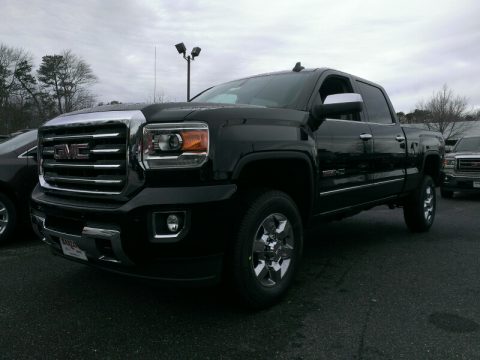 Onyx Black GMC Sierra 2500HD SLT Crew Cab 4x4.  Click to enlarge.