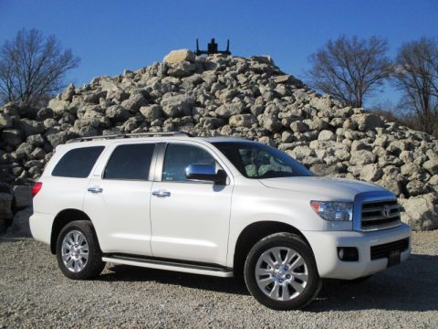 Blizzard White Pearl Toyota Sequoia Platinum 4WD. Click to enlarge. Blizzard White Pearl Toyota Sequoia Platinum 4WD. Click to enlarge.