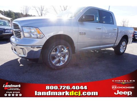 Bright Silver Metallic Ram 1500 Big Horn Crew Cab.  Click to enlarge.