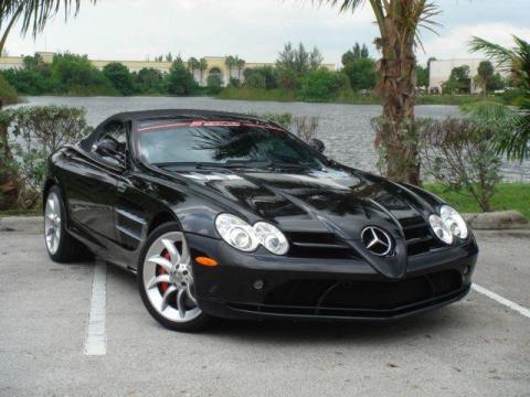 Cassiterite Black Metallic Mercedes-Benz SLR McLaren Roadster.  Click to enlarge.