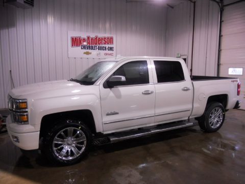 Summit White Chevrolet Silverado 1500 High Country Crew Cab 4x4.  Click to enlarge.