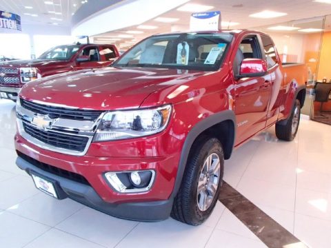 Red Rock Metallic Chevrolet Colorado LT Extended Cab 4WD.  Click to enlarge.