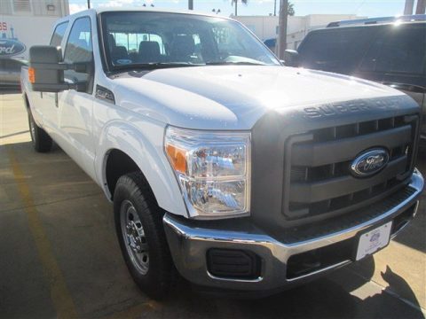 Oxford White Ford F250 Super Duty XL Crew Cab.  Click to enlarge.