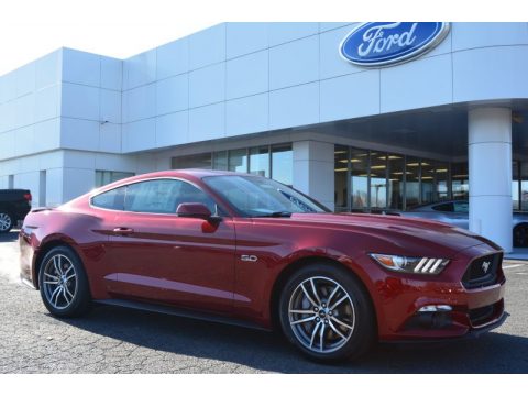 Ruby Red Metallic Ford Mustang GT Premium Coupe.  Click to enlarge.