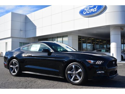 Black Ford Mustang V6 Coupe.  Click to enlarge.