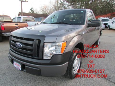 Sterling Gray Metallic Ford F150 XL Regular Cab.  Click to enlarge.