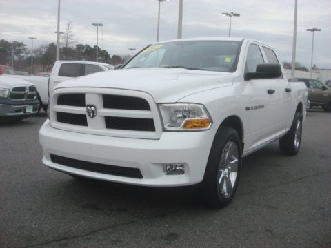 Bright White Dodge Ram 1500 Express Crew Cab.  Click to enlarge.