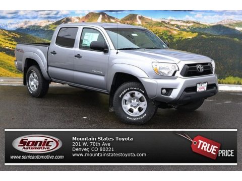 Silver Sky Metallic Toyota Tacoma V6 Double Cab 4x4.  Click to enlarge.