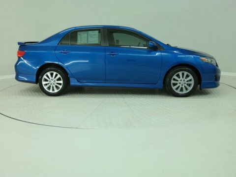 Blue Streak Metallic Toyota Corolla S.  Click to enlarge.