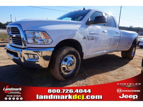 Bright White Ram 3500 Big Horn Crew Cab Dual Rear Wheel.  Click to enlarge.