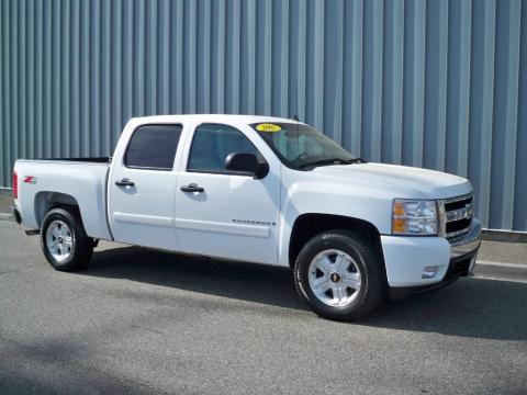 Summit White Chevrolet Silverado 1500 LT Z71 Crew Cab 4x4.  Click to enlarge.