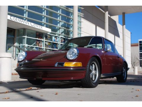 Burgundy Porsche 911 T Targa.  Click to enlarge.