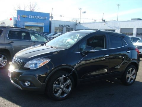 Carbon Black Metallic Buick Encore Leather AWD.  Click to enlarge.