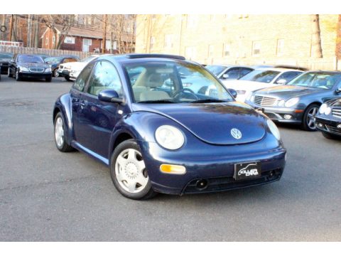 Blue Volkswagen New Beetle GLS Coupe.  Click to enlarge.