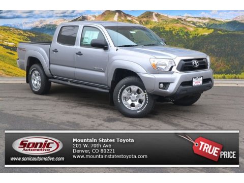 Silver Sky Metallic Toyota Tacoma V6 Double Cab 4x4.  Click to enlarge.