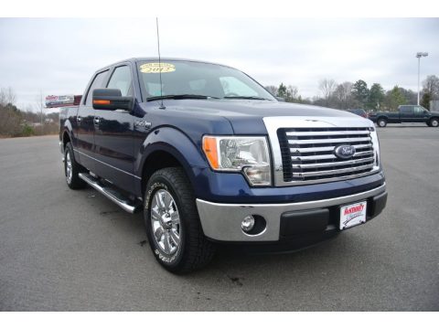 Dark Blue Pearl Metallic Ford F150 XLT SuperCrew.  Click to enlarge.