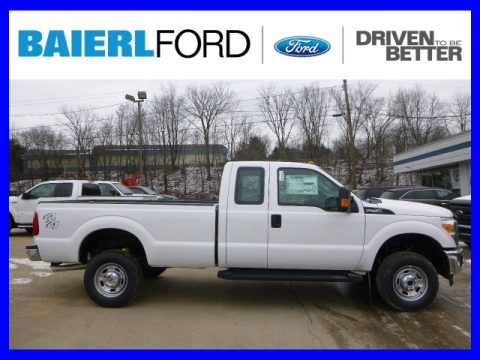 Oxford White Ford F250 Super Duty XL Super Cab 4x4.  Click to enlarge.
