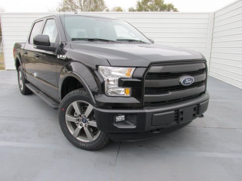 Tuxedo Black Metallic Ford F150 Lariat SuperCrew 4x4.  Click to enlarge.