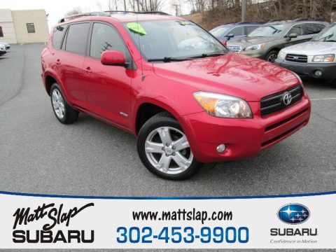 Barcelona Red Pearl Toyota RAV4 Sport.  Click to enlarge.