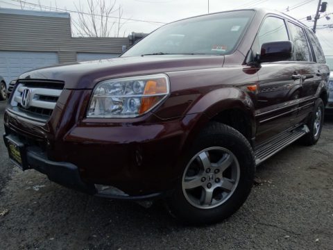 Dark Cherry Pearl Honda Pilot EX-L 4WD.  Click to enlarge.