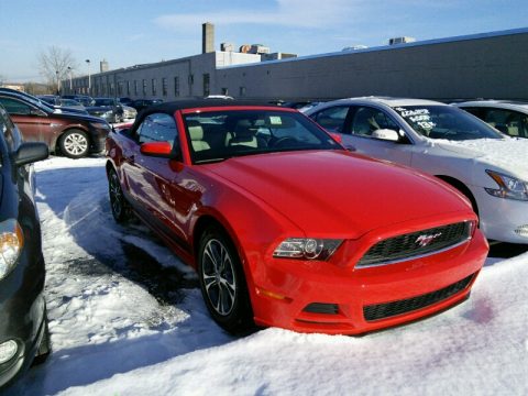 Race Red Ford Mustang V6 Premium Convertible.  Click to enlarge.