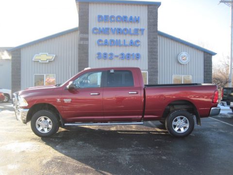 Deep Cherry Red Crystal Pearl Dodge Ram 3500 HD SLT Crew Cab 4x4.  Click to enlarge.