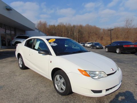 Polar White Saturn ION 2 Quad Coupe.  Click to enlarge.