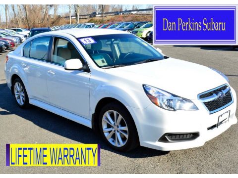 Satin White Pearl Subaru Legacy 2.5i Premium.  Click to enlarge.